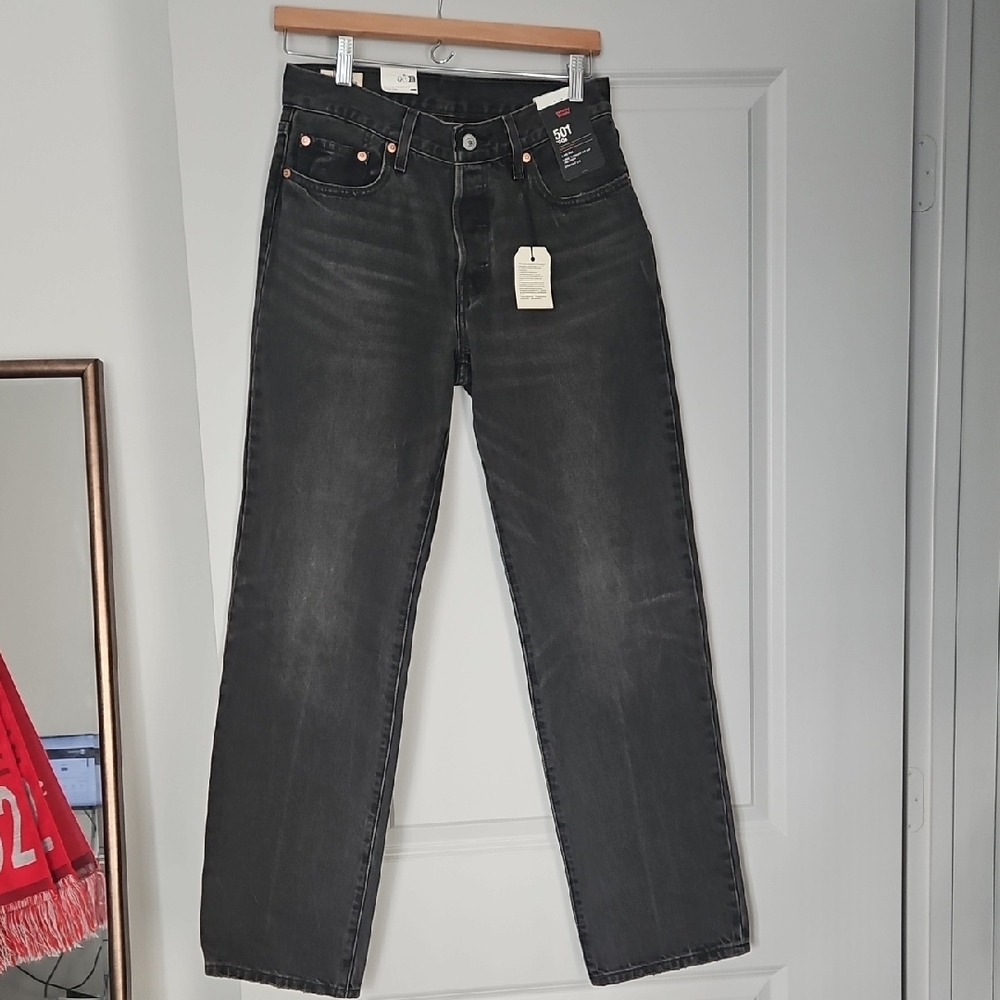 Levi's Women's Gray Straight Leg Jeans